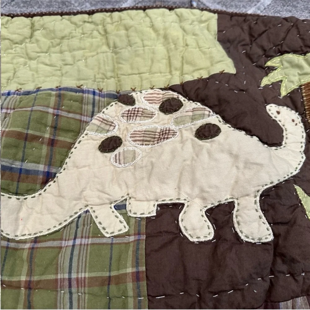 Pottery Barn Kids Dinosaur Madras Pillowcase